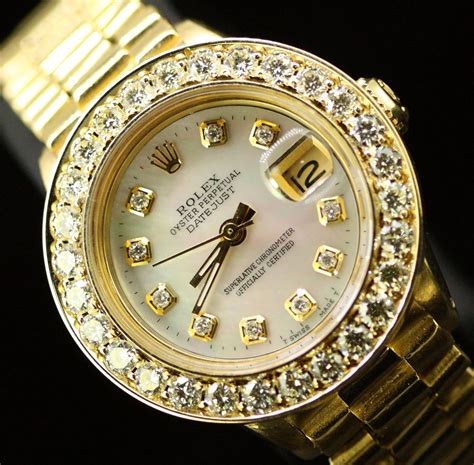 womens gold rolex watches|Rolex lady Datejust 18k gold.